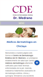 Mobile Screenshot of dermatoesteticamedrano.com