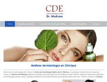 Tablet Screenshot of dermatoesteticamedrano.com